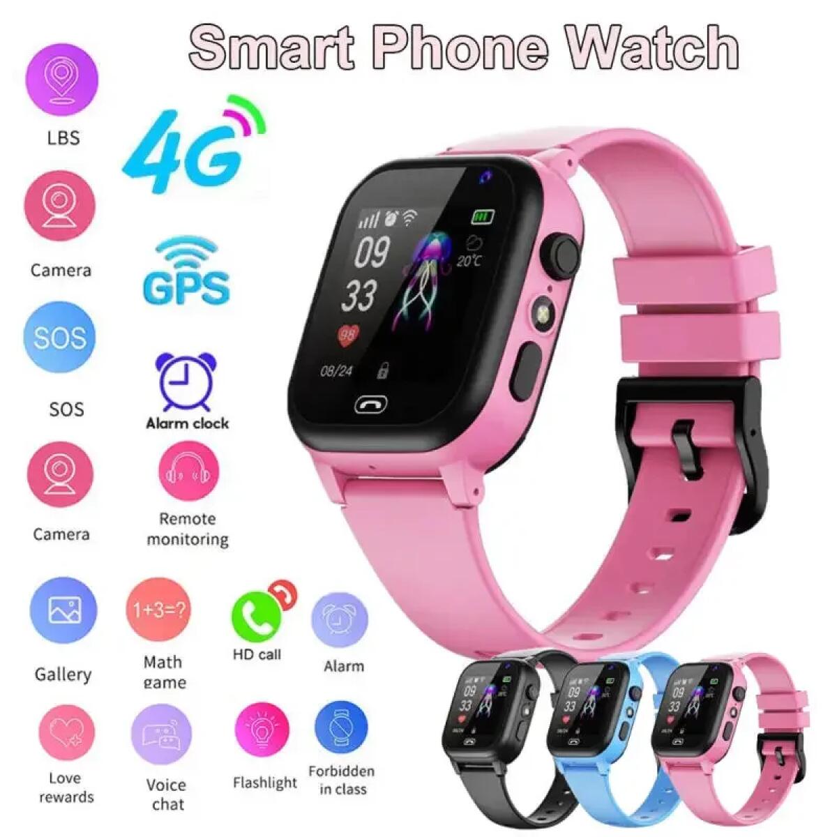 Smartwatch Watches For Children - Çocuklar akıllı saat 4G Çok Fonksiyonlu
