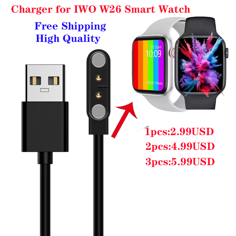 Watch Iwo - Hızlı kargo 2pin manyetik Smartwatch şarj
