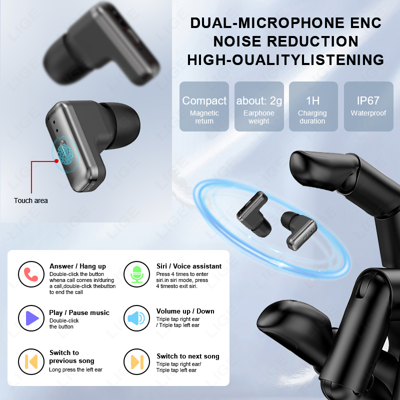 LIGE Erkek Akıllı Saat BT Aram - Smartwatch Noise Watches incelemesi ve fiyatı