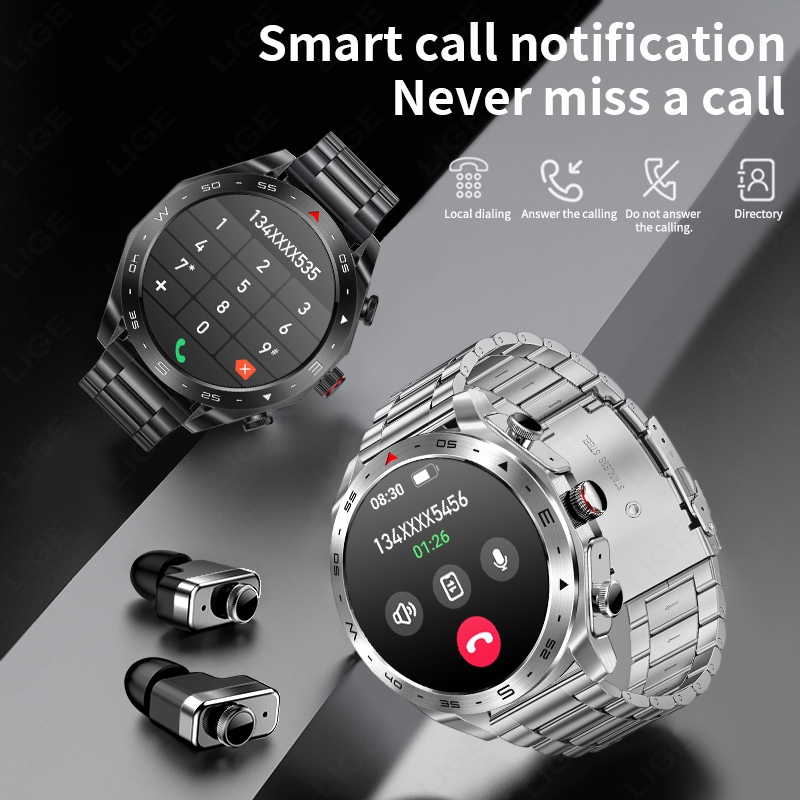 LIGE TWS Kulaklıklar Bluetooth - Smartwatch Noise Watches For Men incelemesi ve fiyatı