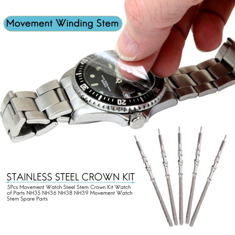5 Adet Hareket Saati Çelik Kök - Watch Crown Stem incelemesi ve fiyatı