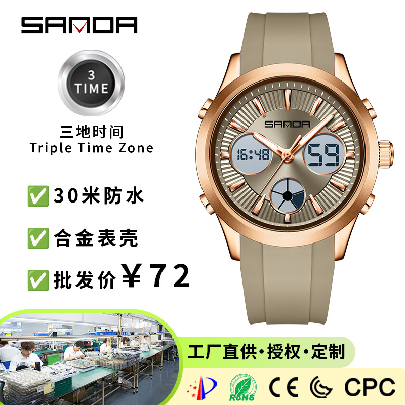 SANDA elektronik saat ışıklı 3 - Smartwatch Watches For Women Smart incelemesi ve fiyatı