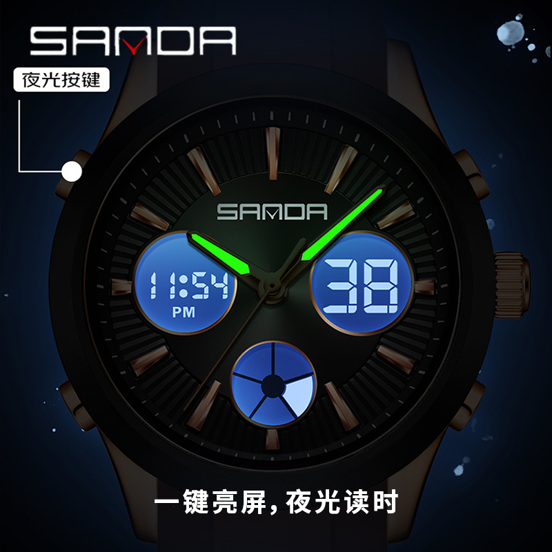 SANDA elektronik saat ışıklı 3 - Smartwatch Watches For Women Smart incelemesi ve fiyatı