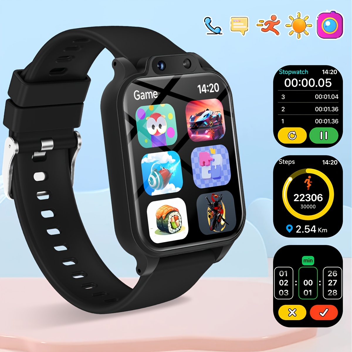 18 Eğitici Oyunlu, HD Selfie D - Kids Watches Not Smartwatch incelemesi ve fiyatı