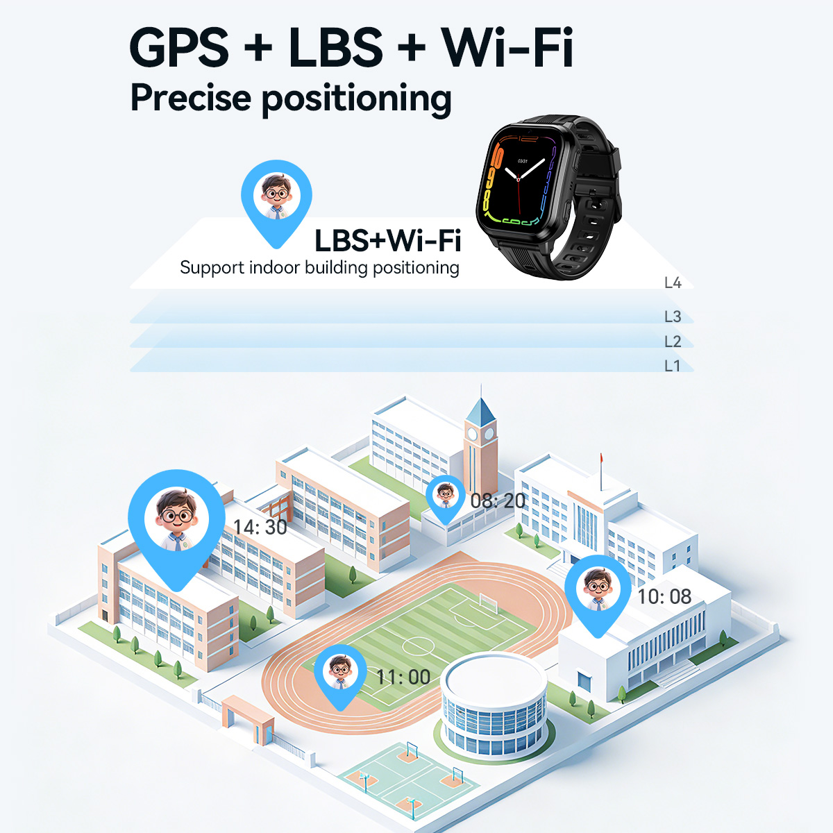 HOCO Y108 1.69 inç HD LCD Kavi - Smartwatch Watches For Children incelemesi ve fiyatı